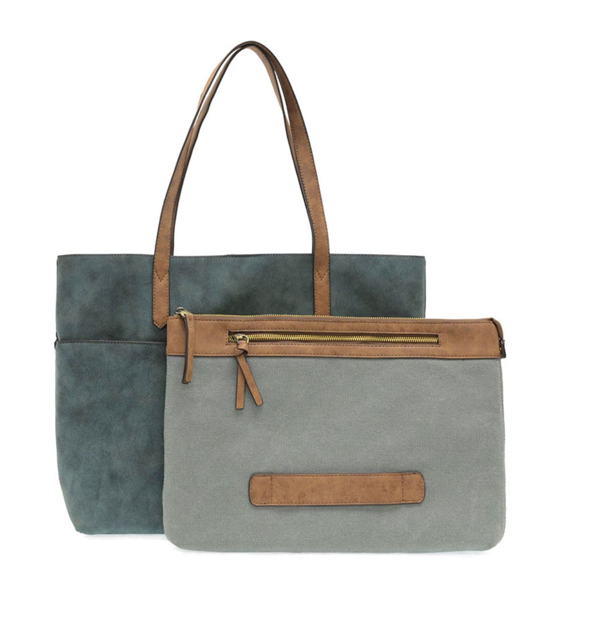 Deep Teal Danica Tote with Laptop Bag