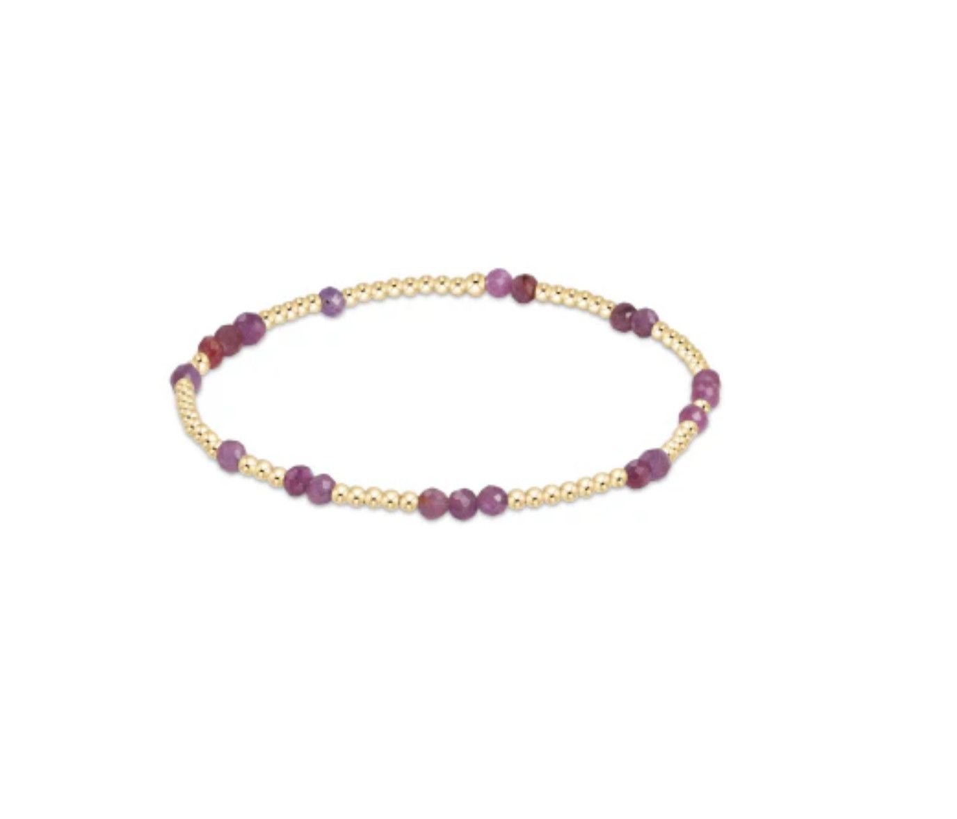 2024 Fall Winter Hope Unwritten Gemstone Bracelets, Color: Ruby