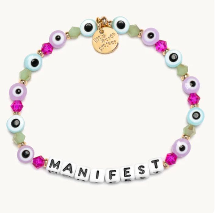 Manifest Multi Color Little Words Project Bracelet S/M