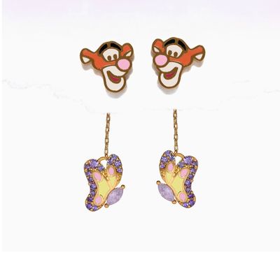 Disney Tigger Dangle Earrings, Color: Gold