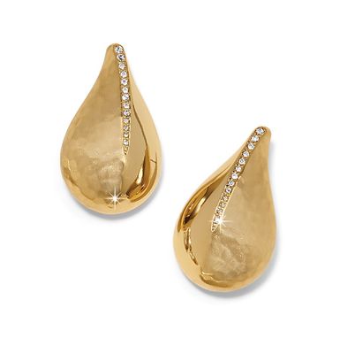 Nile Large Gold Post Earring