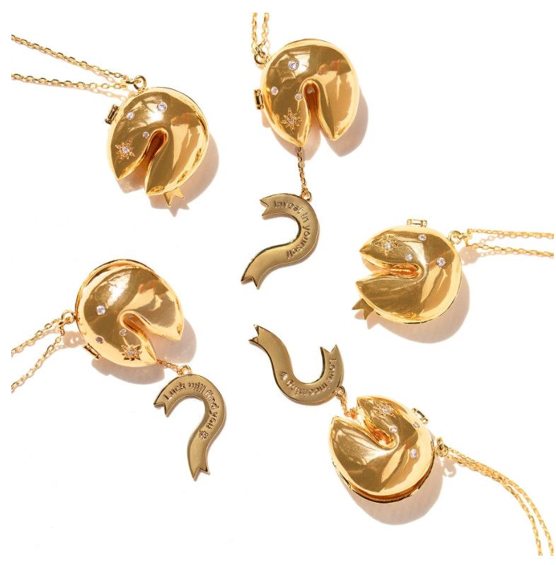 Fortune Cookie Locket Necklace