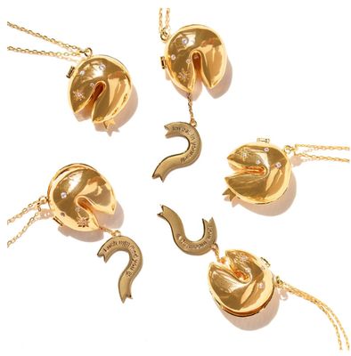 Fortune Cookie Locket Necklace