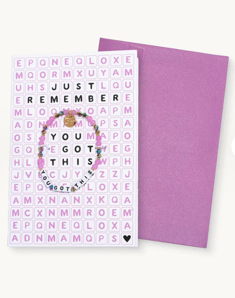 You Got This Little Words Project Bracelet Card