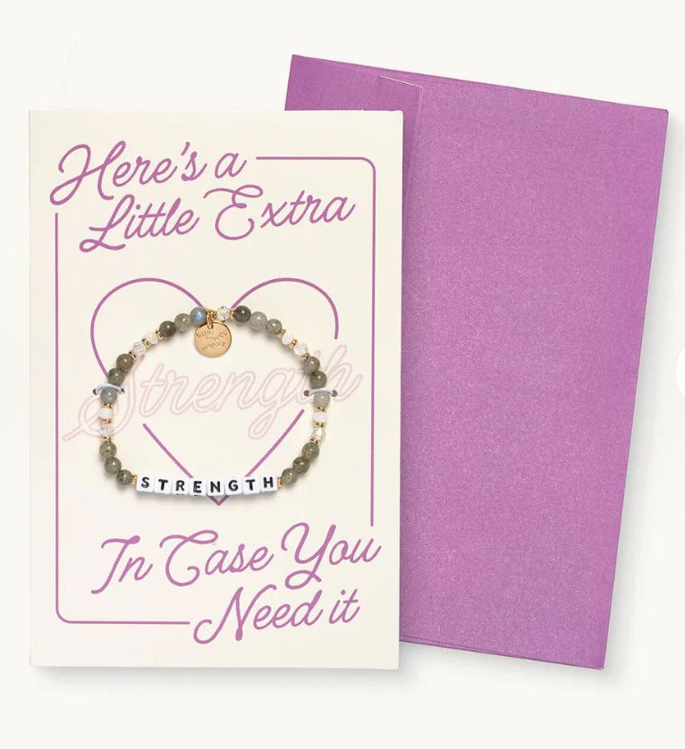 Strength Little Words Project Bracelet Card