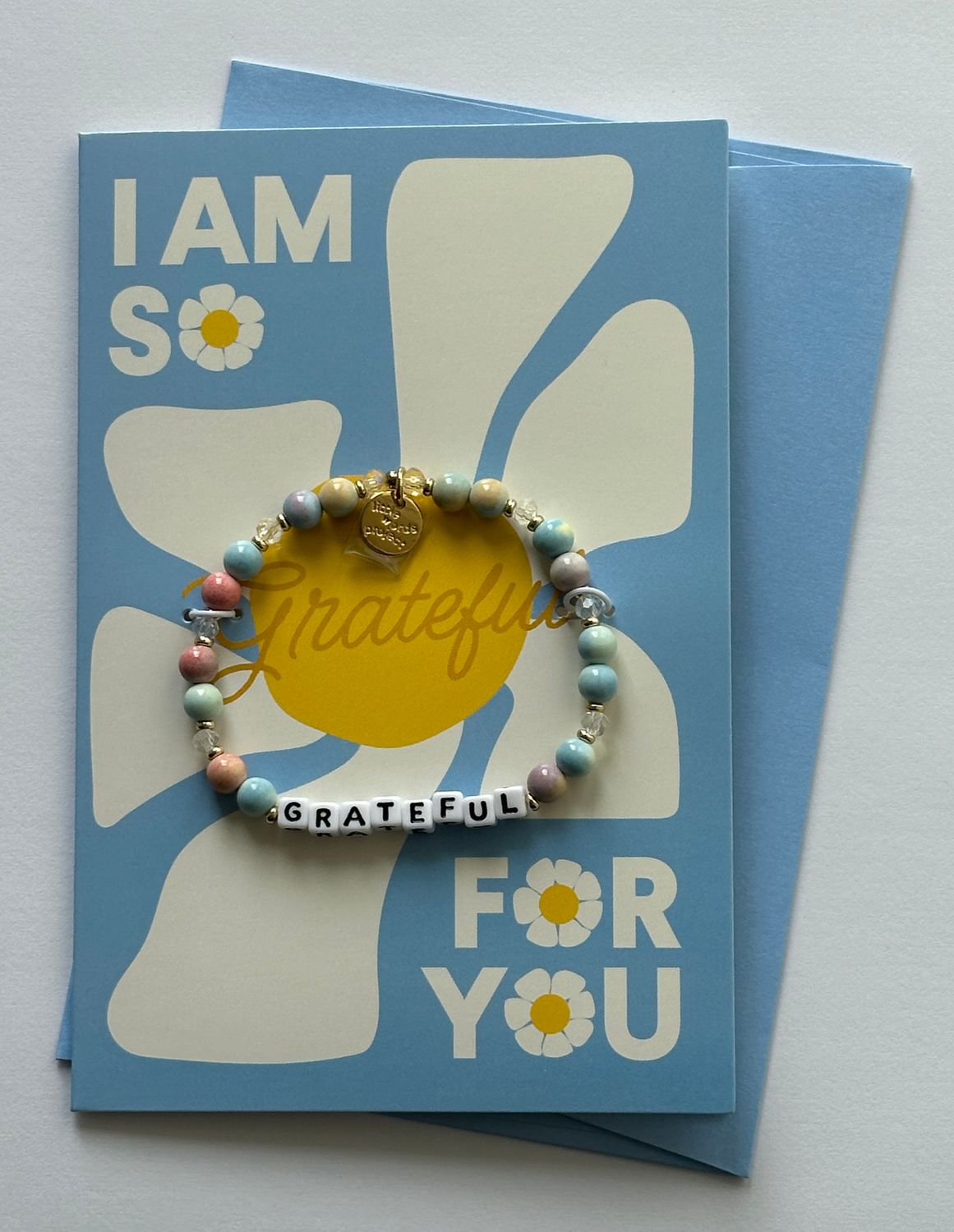 I Am So Grateful For You Little Words Project Bracelet Card