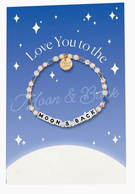 Love You To The Moon &amp; Back Little Words Project Bracelet Card