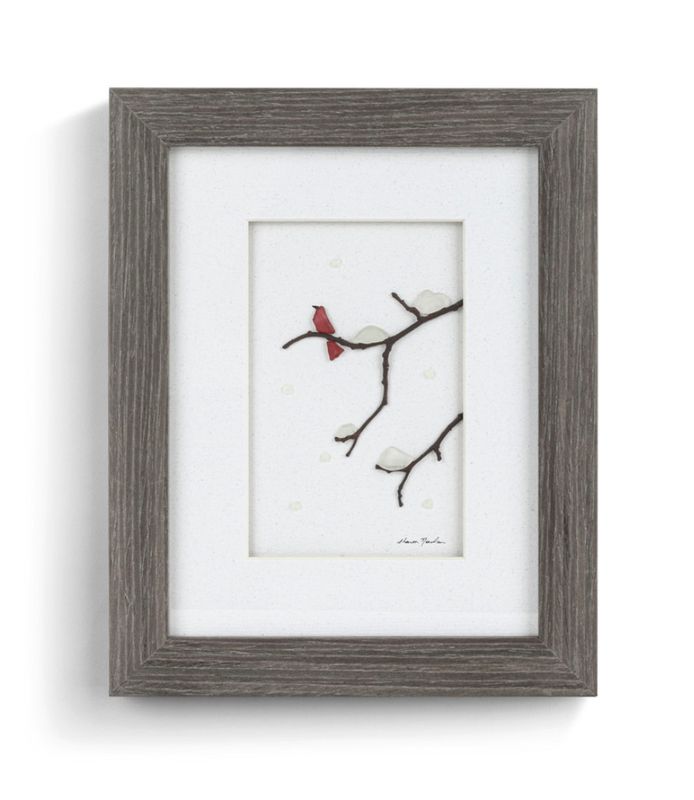 Winter Cardinal  Wall Art - Gray
