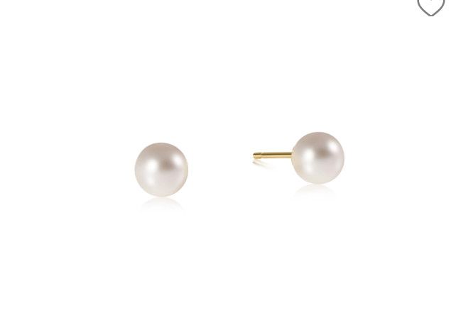 classic 6mm ball stud pearl ecl6baspe