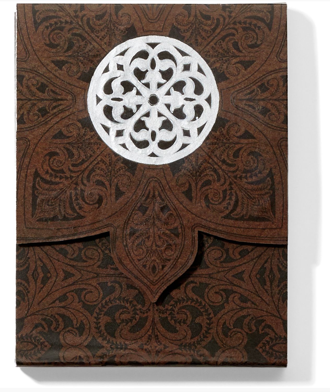 Ferrara Rose Window Notepad Brown-Black