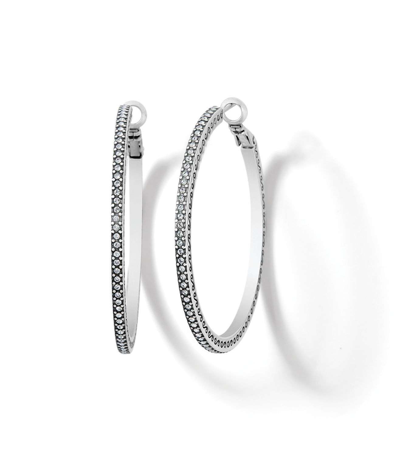 Meridian Thin Large Hoop Earrings