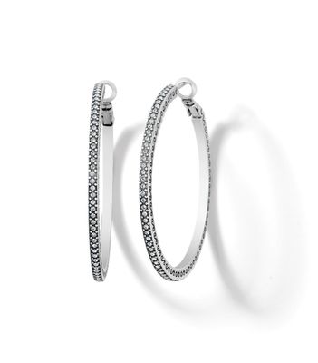Meridian Thin Large Hoop Earrings