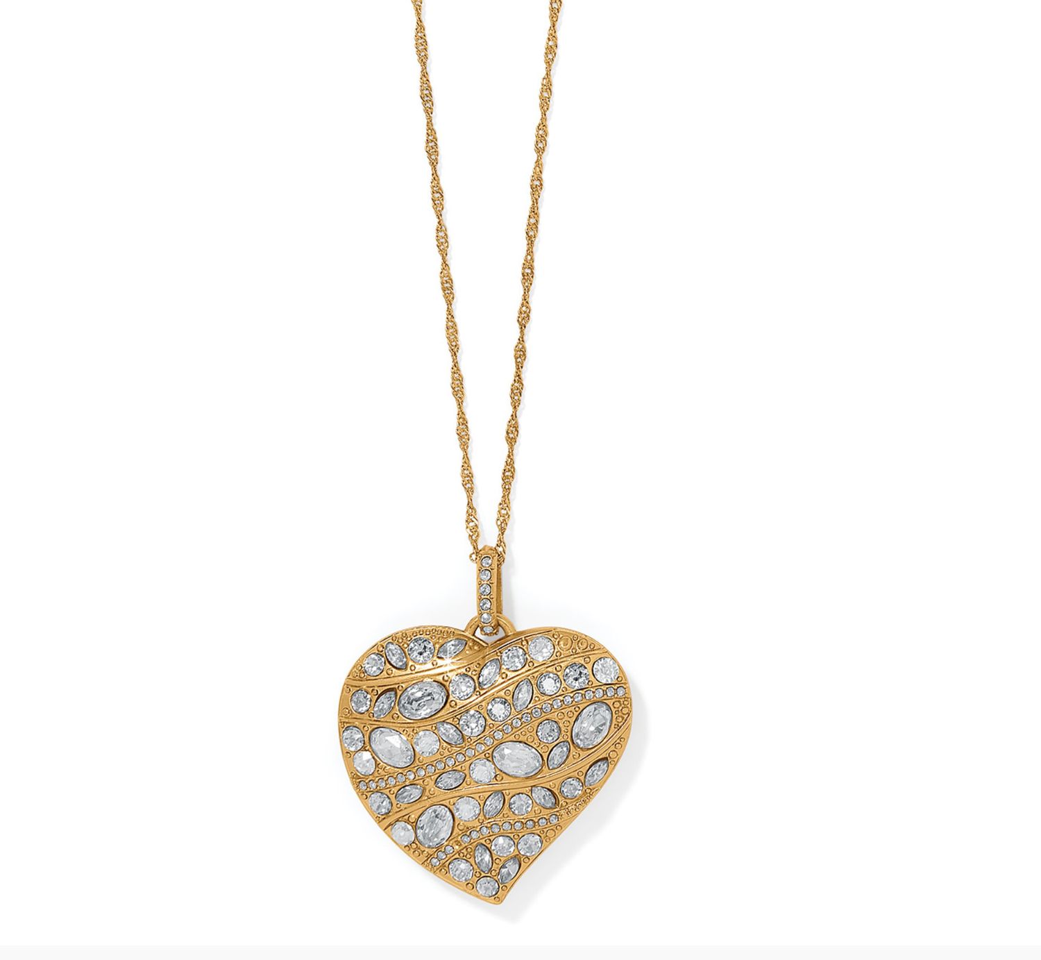 Trust Your Journey Convertible Reversible Large Heart Necklace