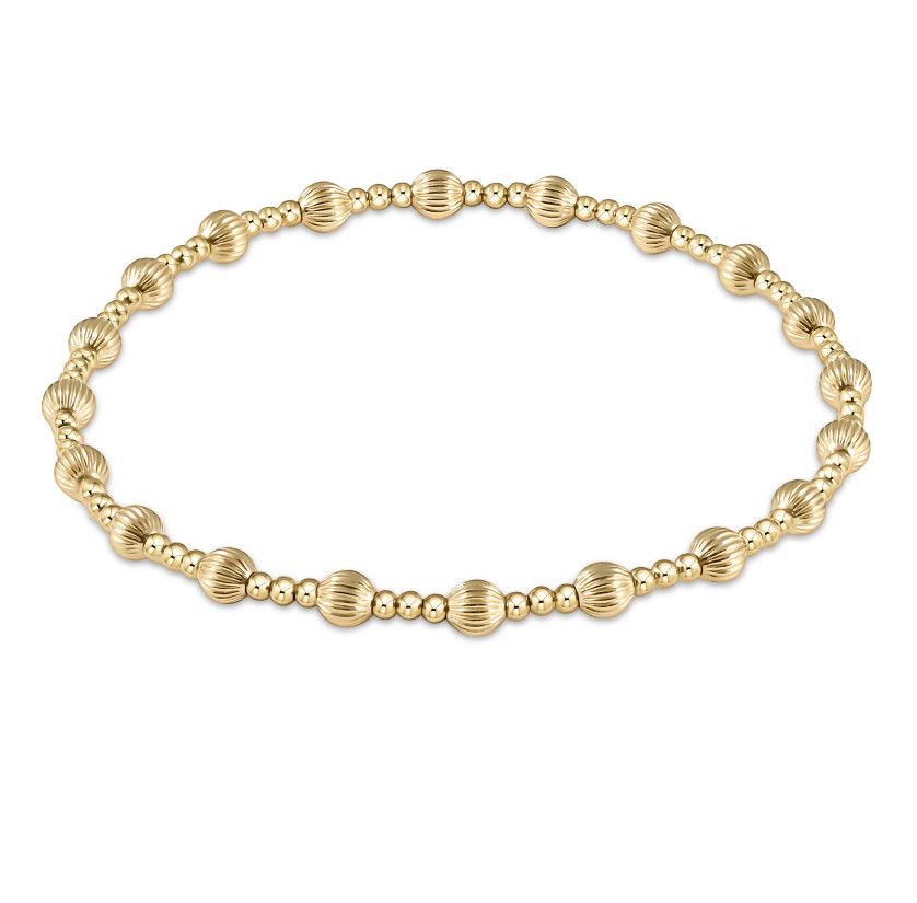 Dignity Sincerity Gold Bracelet, Size: 4mm