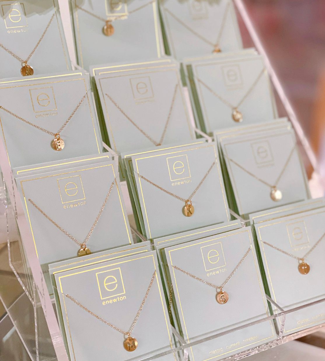 Respect Small Disc Letter 16&quot; Necklace