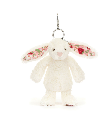 Blossom Cream Bunny &#39;Berry&#39; Bag Charm
