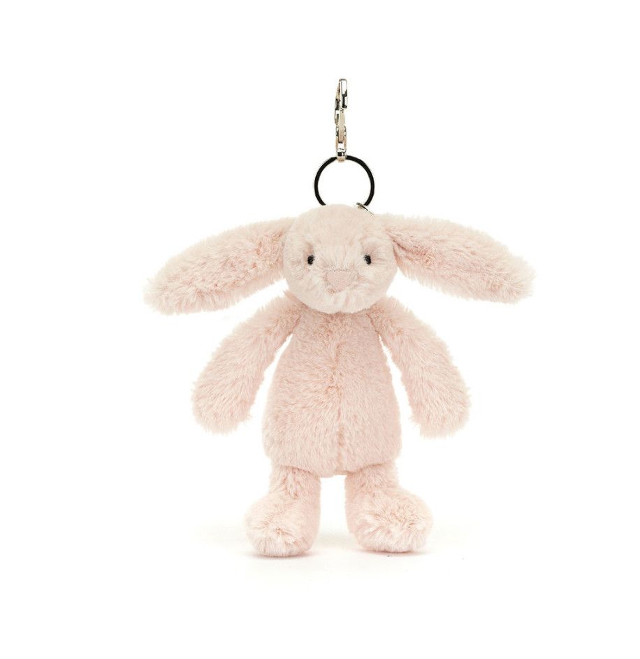 Jellycat Bashful Blush Bunny bag charm plush accessory at our boutique in Poughkeepsie NY
