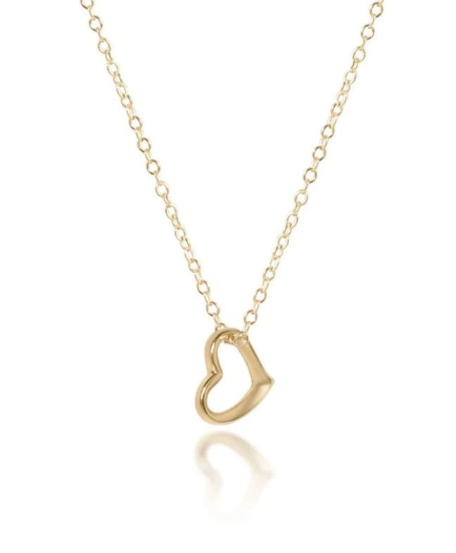 Love Small Gold Charm 16&quot; Necklace