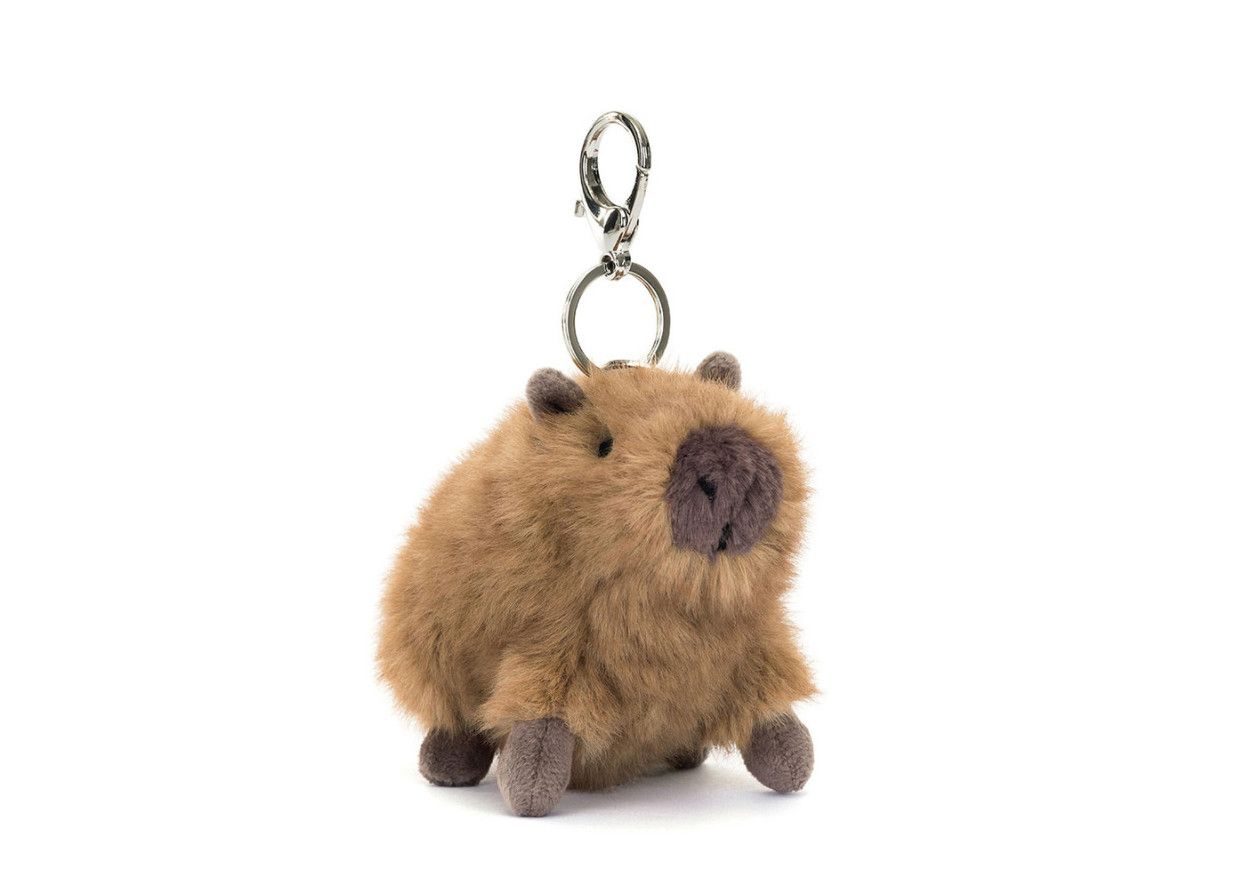 Jellycat Clyde Capybara bag charm plush accessory at our boutique in Poughkeepsie NY
