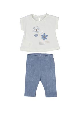 Bluestone Flower Legging Set