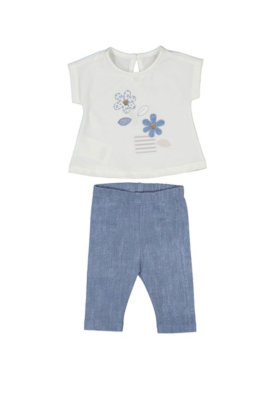Bluestone Flower Legging Set