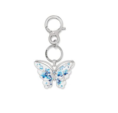 Kyoto In Bloom Indigo Butterfly Handbag Fob