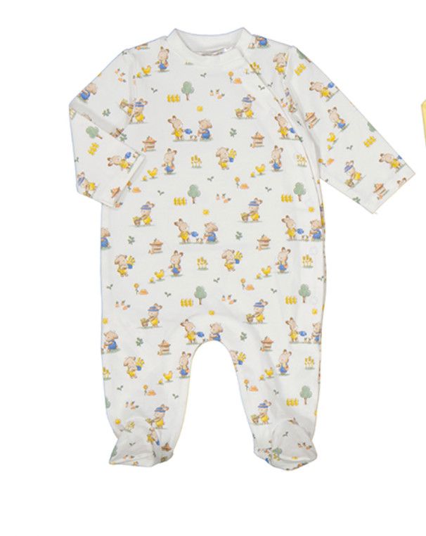 Sunny Bunny Long Onesie Set, Color: Bunny &amp; Friends, Size: 0-1. Newborn