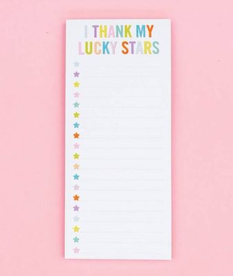 I Thank My Lucky Stars Gratitude List Pad