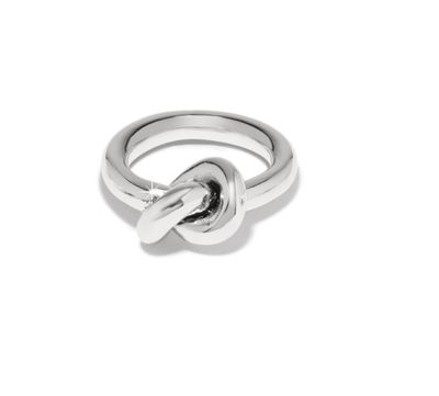 Silver Interlok Single Knot Ring