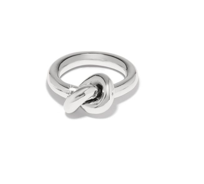 Silver Interlok Single Knot Ring