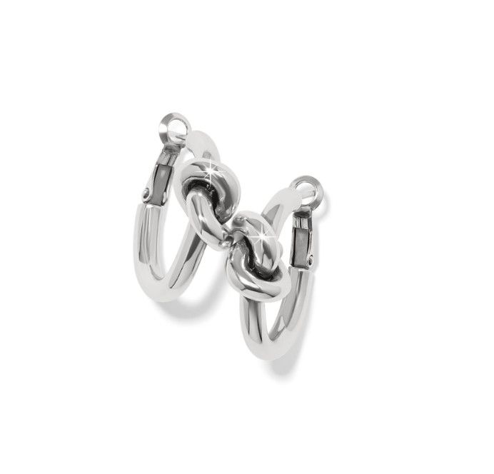 Interlok Single Knot Hoop Earrings