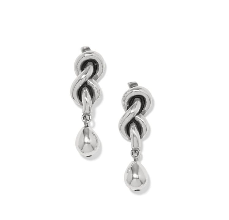 Interlok Single Knot Drop Earrings