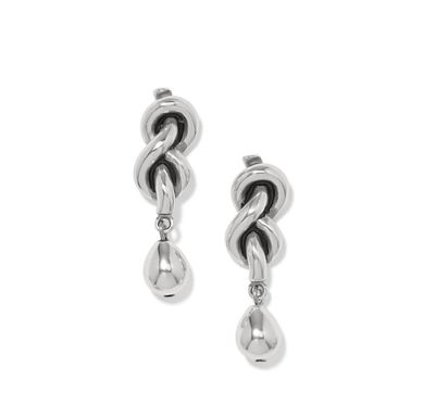 Interlok Single Knot Drop Earrings