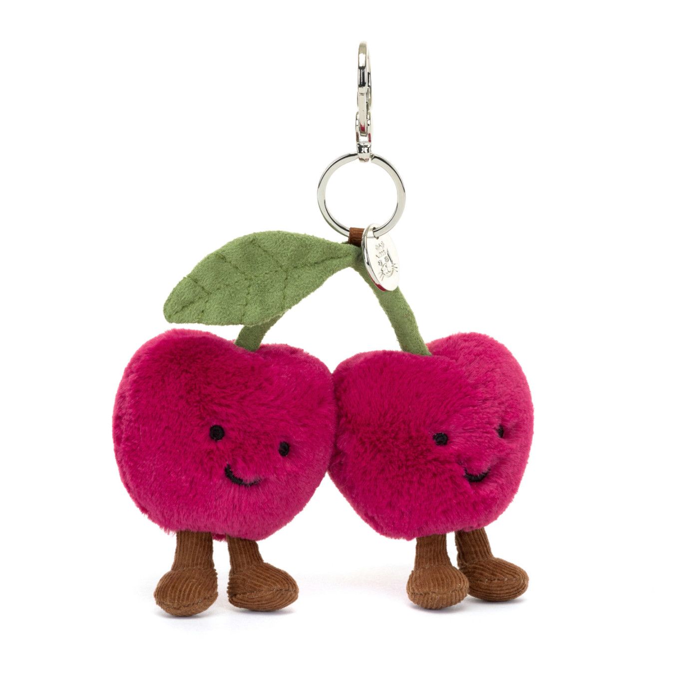 Jellycat Amuseables Cherries bag charm plush accessory at our boutique in Poughkeepsie NY
