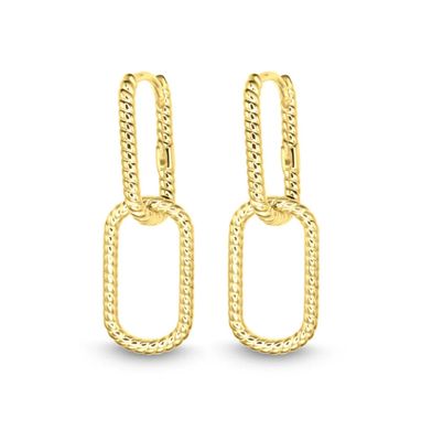 Braided Luxe Link Hoops