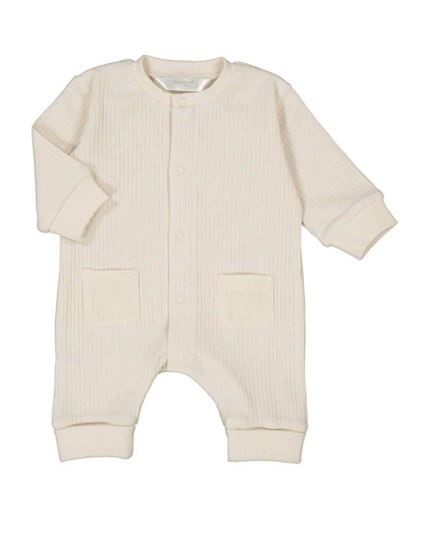 Cream Footless Long Onesie
