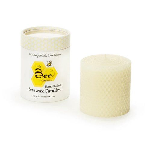 Hand Rolled Beeswax Candles, Size: 3x3 Pillar