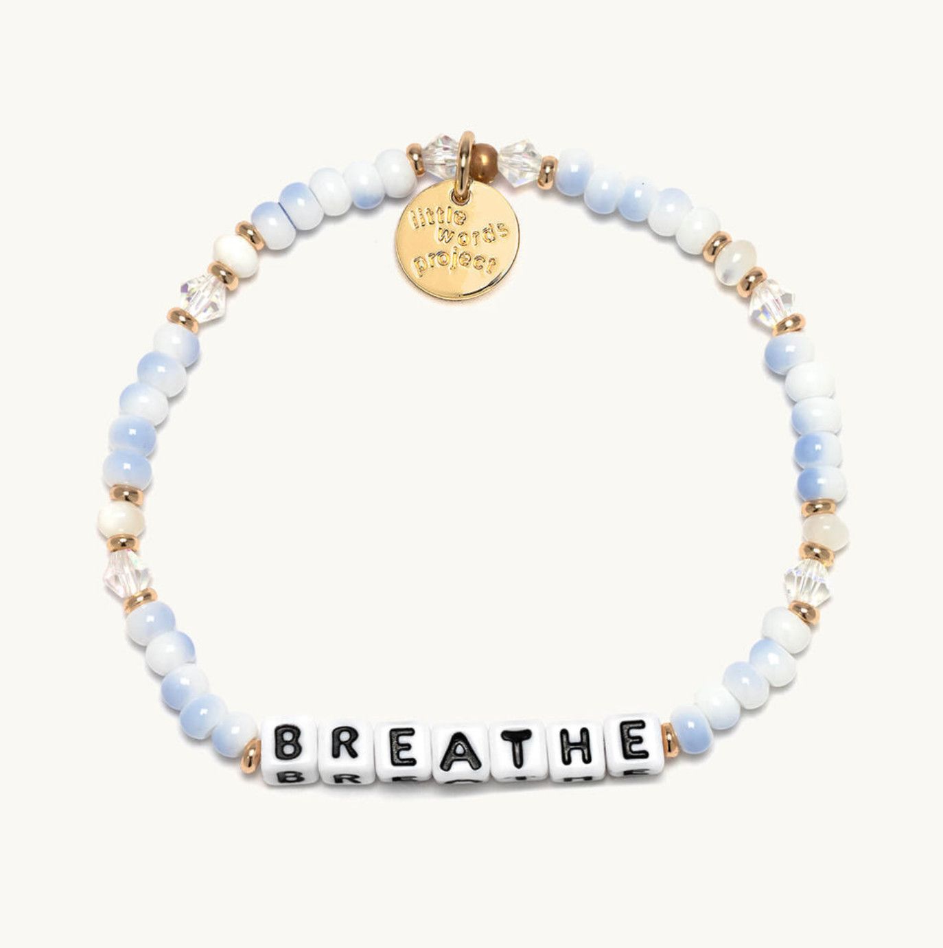 Breathe Light Blue Little Words Project Bracelet
