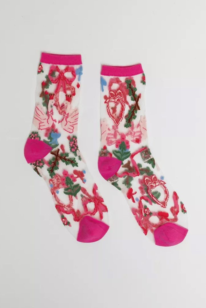 Balletcore Sheer Crew Socks