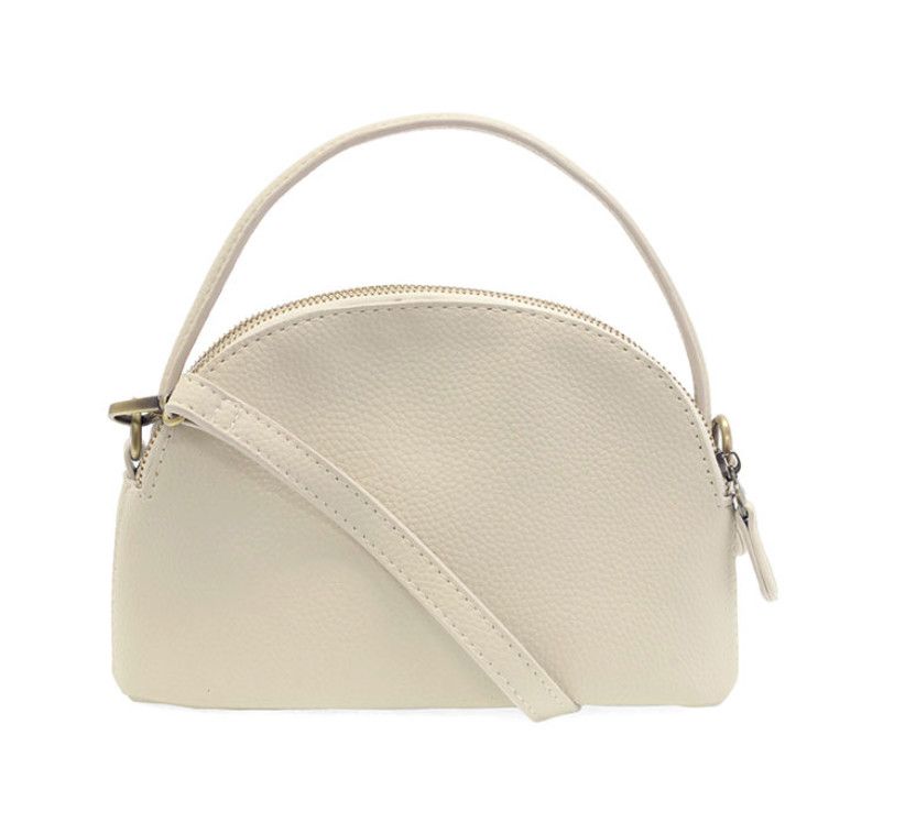 Larissa Double Zip Dome Crossbody, Color: Dove