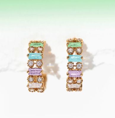Aloe Gold Hoops
