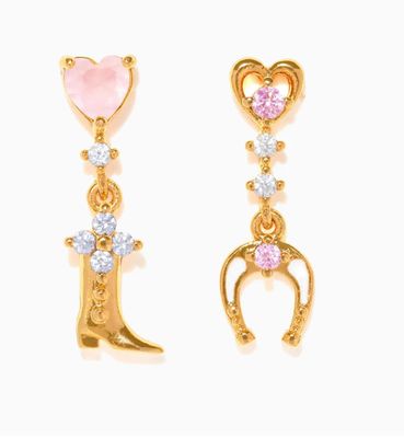 Wild Thoughts Dangle Gold Earrings