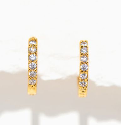 Glimmer Star Gold Hoops