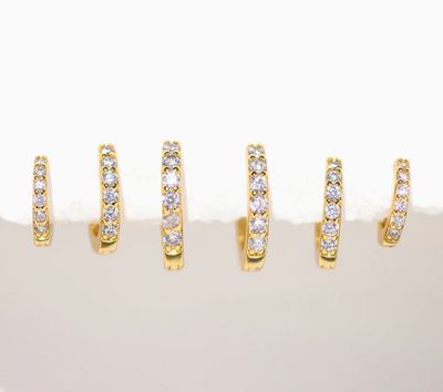Walk of Fame Gold Hoop Set