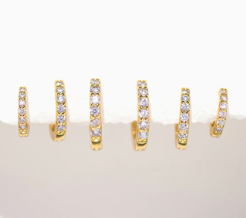 Walk of Fame Gold Hoop Set