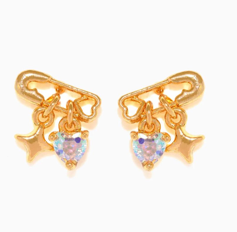Pillow Talk Gold Dangle Earrings