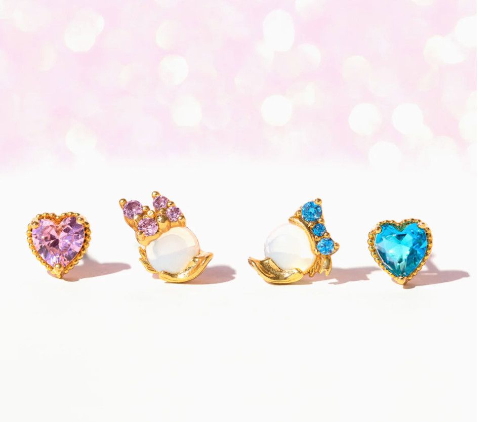 Disney Donald and Daisy Duck Gold Earring Set