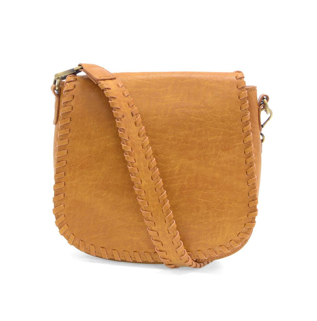 Annie Whipstitch Saddle Convertible Crossbody Bag, Color: Whiskey