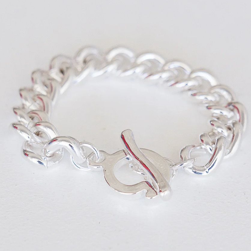 Katherine Chunky Silver Links Bracelet