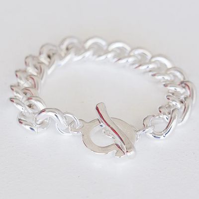 Katherine Chunky Silver Links Bracelet